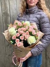 Букет цветов из:  Розы #REPLACE_PRED# Новомарьевской