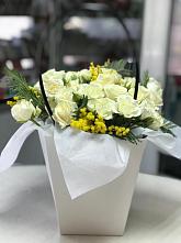 Цветочная композиция из Розы  в Новомарьевской